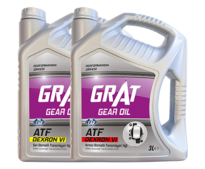 GRAT GEAR OIL ATF DEXRON VI - SARI-KIRMIZI OTOMATİK TRANSMİSYON YAĞI 3L