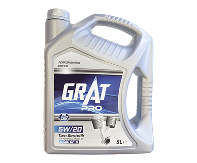 GRAT PRO 5W/20 TAM SENTETEİK MOTOR YAĞI 5L