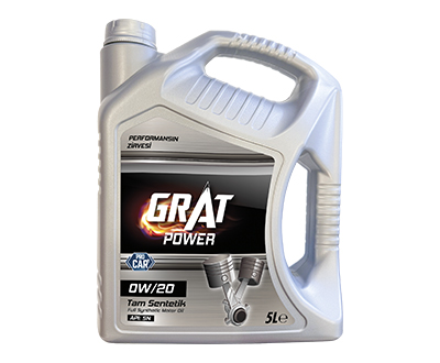 GRAT POWER 0W/20 TAM SENTETİK MOTOR YAĞI 5L
