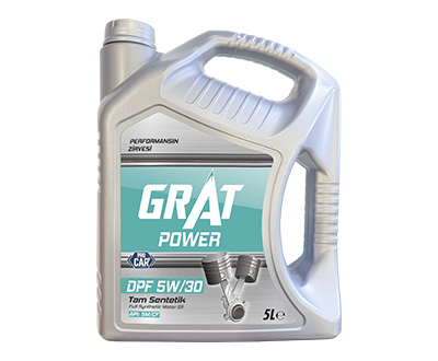 GRAT POWER DPF 5W/30 TAM SENTETİK MOTOR YAĞI 5L