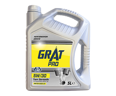 GRAT 5W/30 TAM SENTETİK MOTOR YAĞI 5L