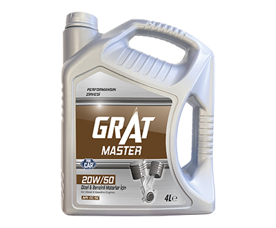 GRAT MASTER 20W/50 DİZEL & BENZİNLİ MOTOR YAĞI 4L