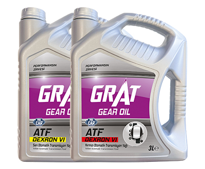 GRAT GEAR OIL ATF DEXRON VI - YELLOW-RED AUTOMATIC TRANSMISSION OIL 3L